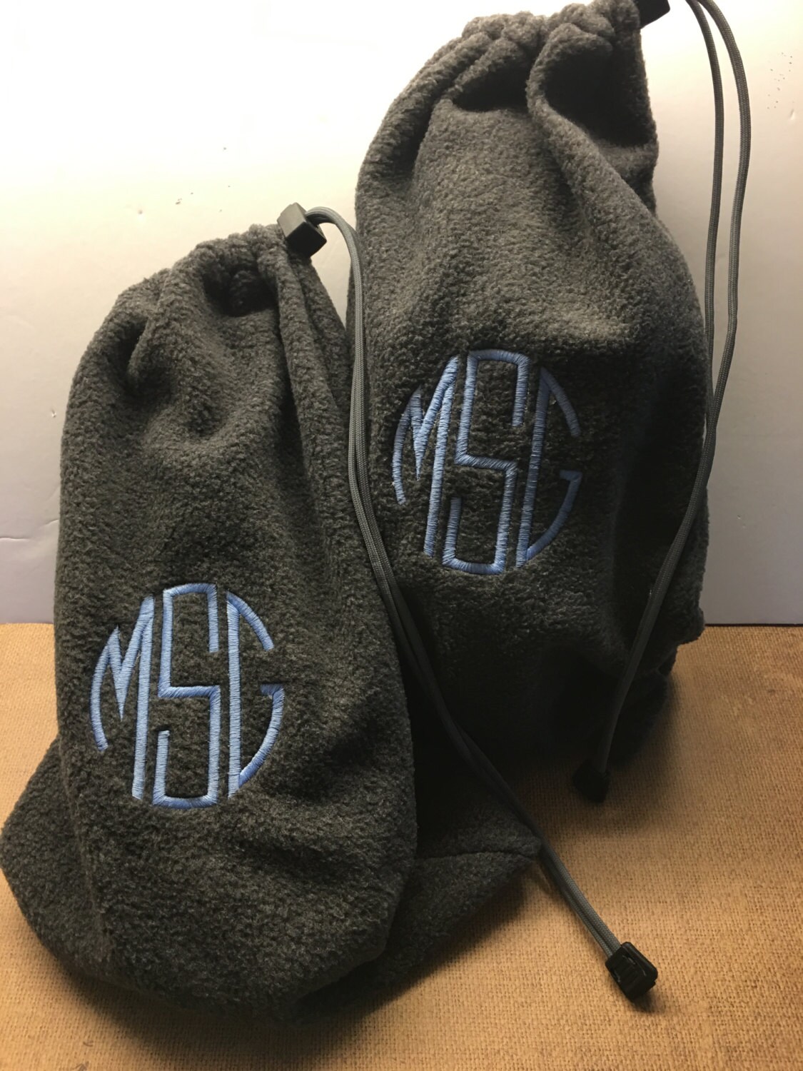 monogrammed shoe bags