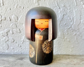 Sansaku SEKIGUCHI creative kokeshi master maker Japanese doll rare collectable wooden vintage signed