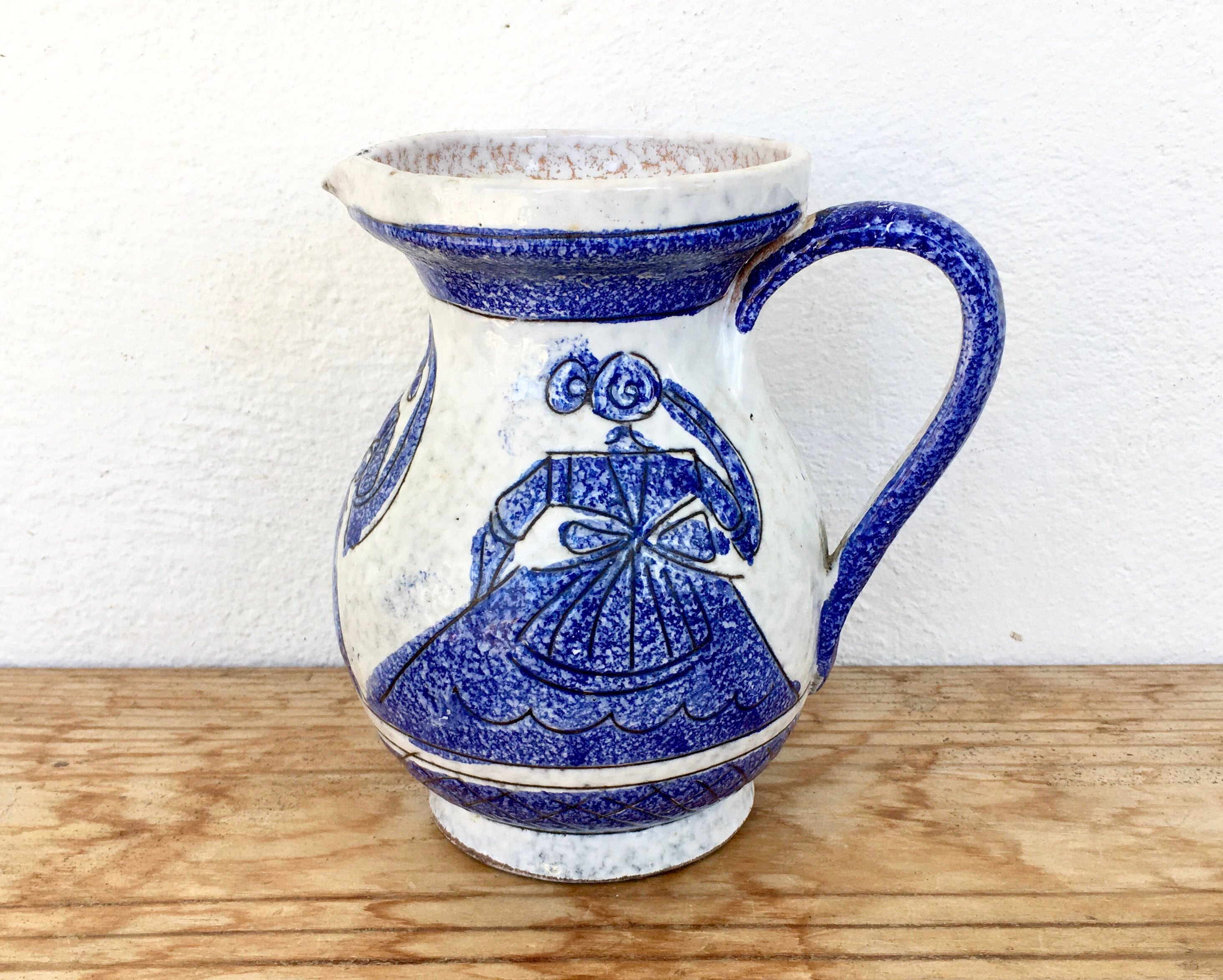 1960年代のFratelli Fanciullacci陶器の水差し、イタリア製ミッド