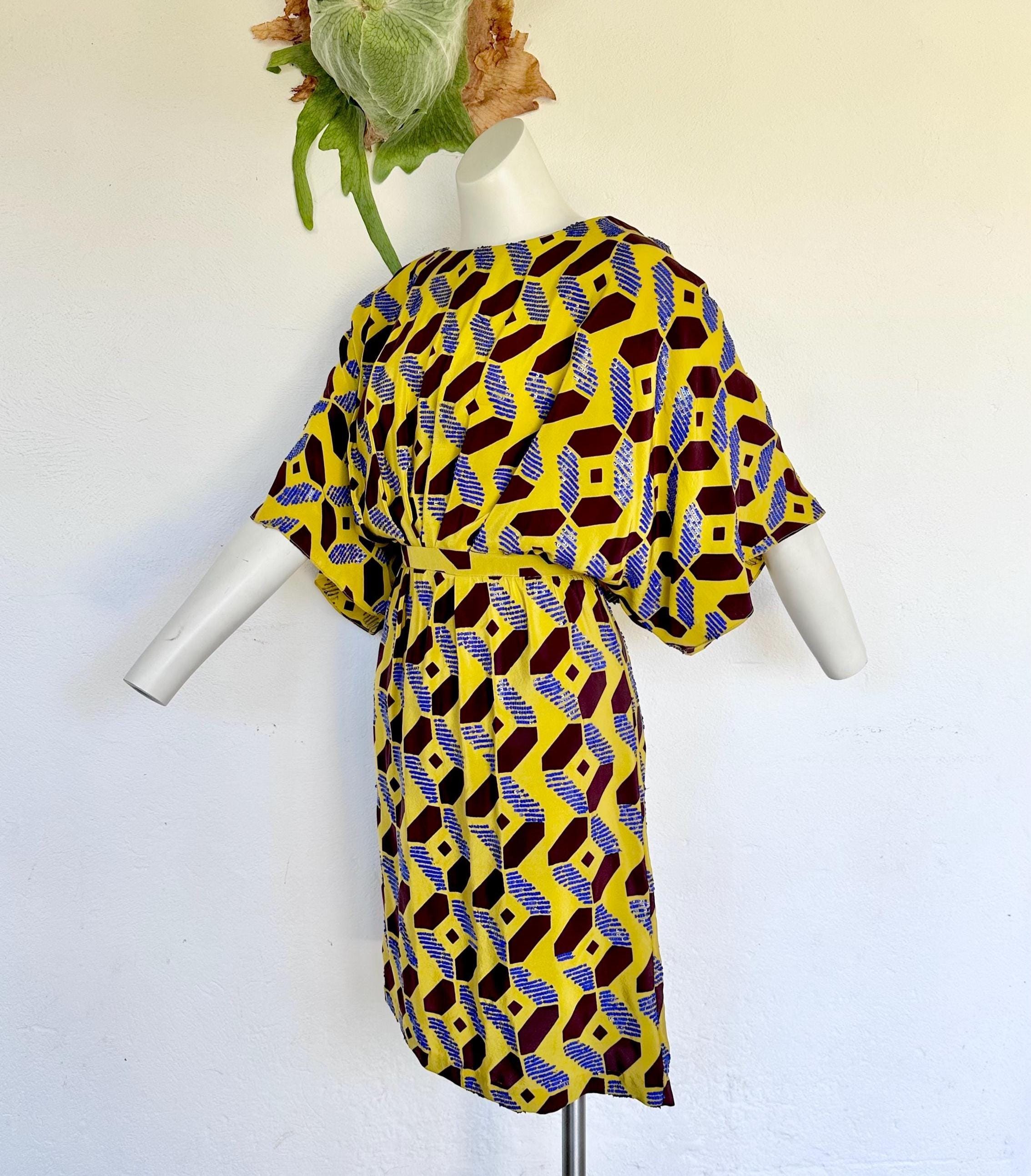 cobalt blue and yellow dress US KIDS/WOMEN SIZE:4 Big Kid Under The Pagoda Maxi Luxury blue gown Navy dress with LDJ’s very first model
