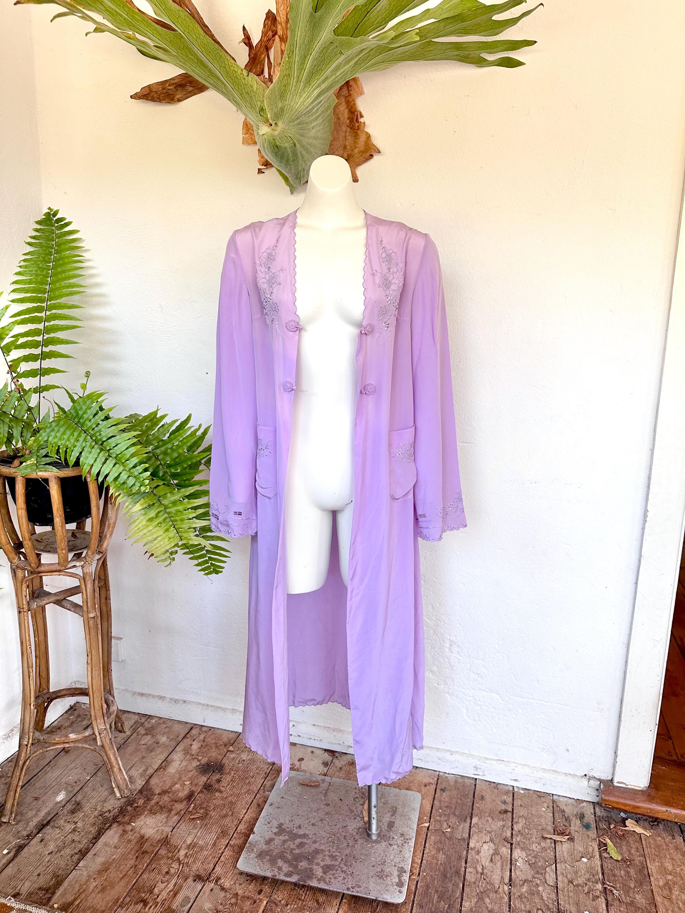スーツ・フォーマル・ドレス vintage silk china long robe gown dress Kimono Silk Robe Long/ Silk Kimono Sleeves Long Robe/ Maxi