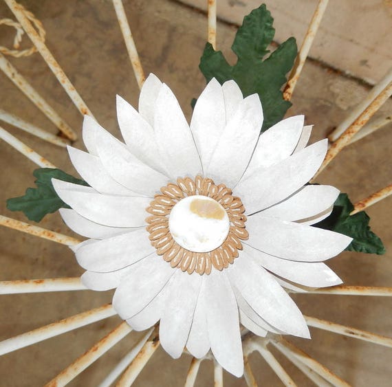 Paper Gerbera Daisy Stem White Gerbera Daisy Daisy Decor or Event