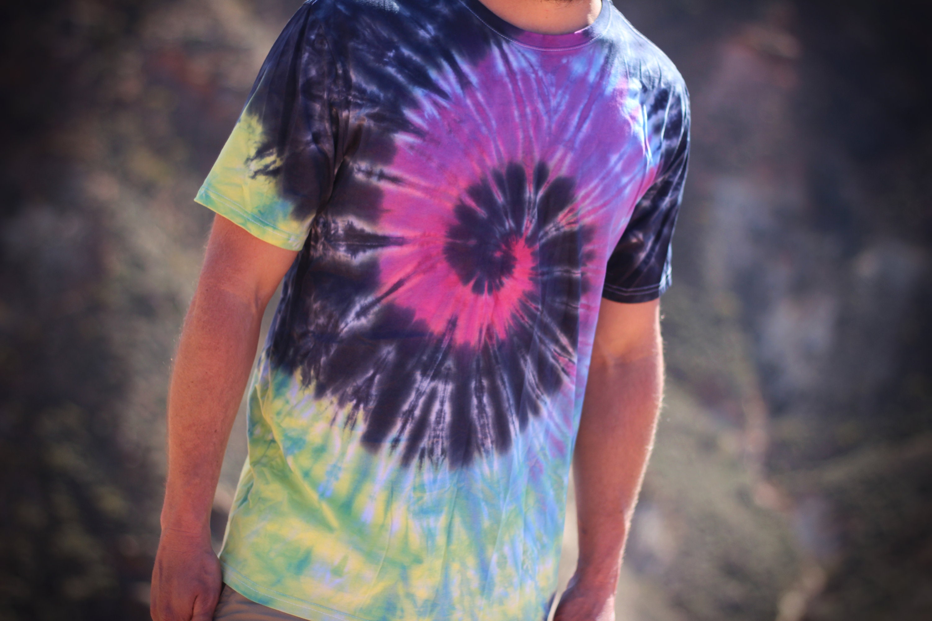mens tie dye tee