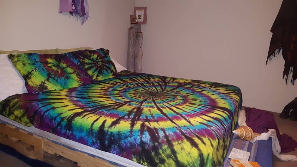 Tie dye Bedding Spiral Doona Cover Duvet Cover 500tc Sheet Etsy
