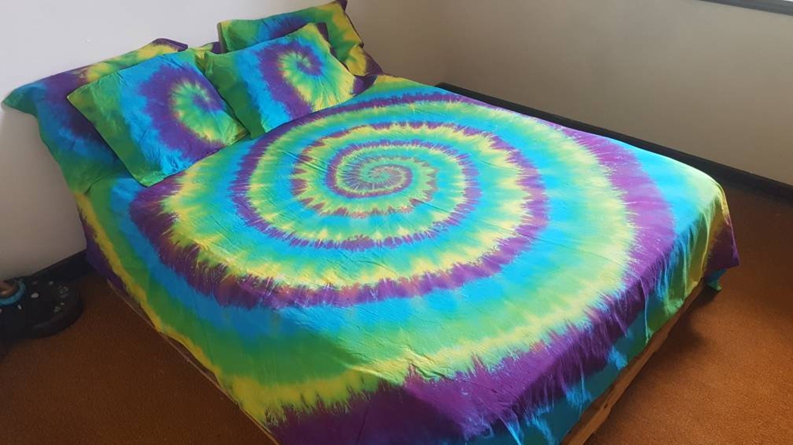 Tie Dye Spiral Tie dye Bedding Quilt Cover Set / Duvet / Etsy