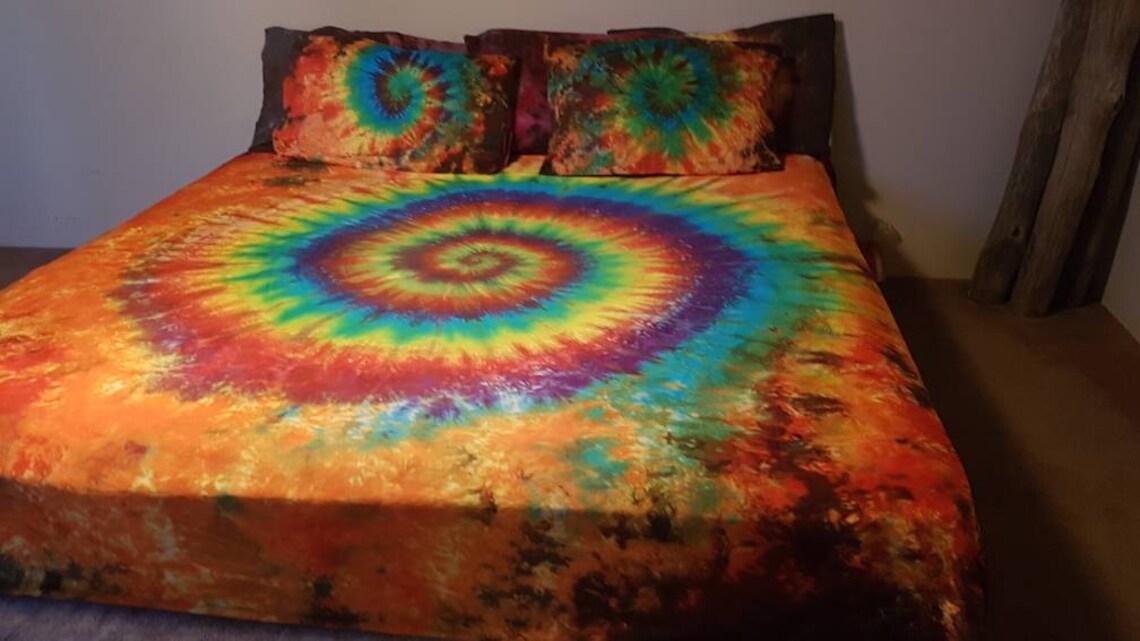 INFERNO Tie dye Bedding Quilt Cover Doona Cover Set Duvet Etsy