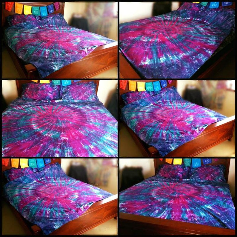 Tie Dye Spiral Tie Dye Swirl Tie dye Bedding Duvet Cover Etsy