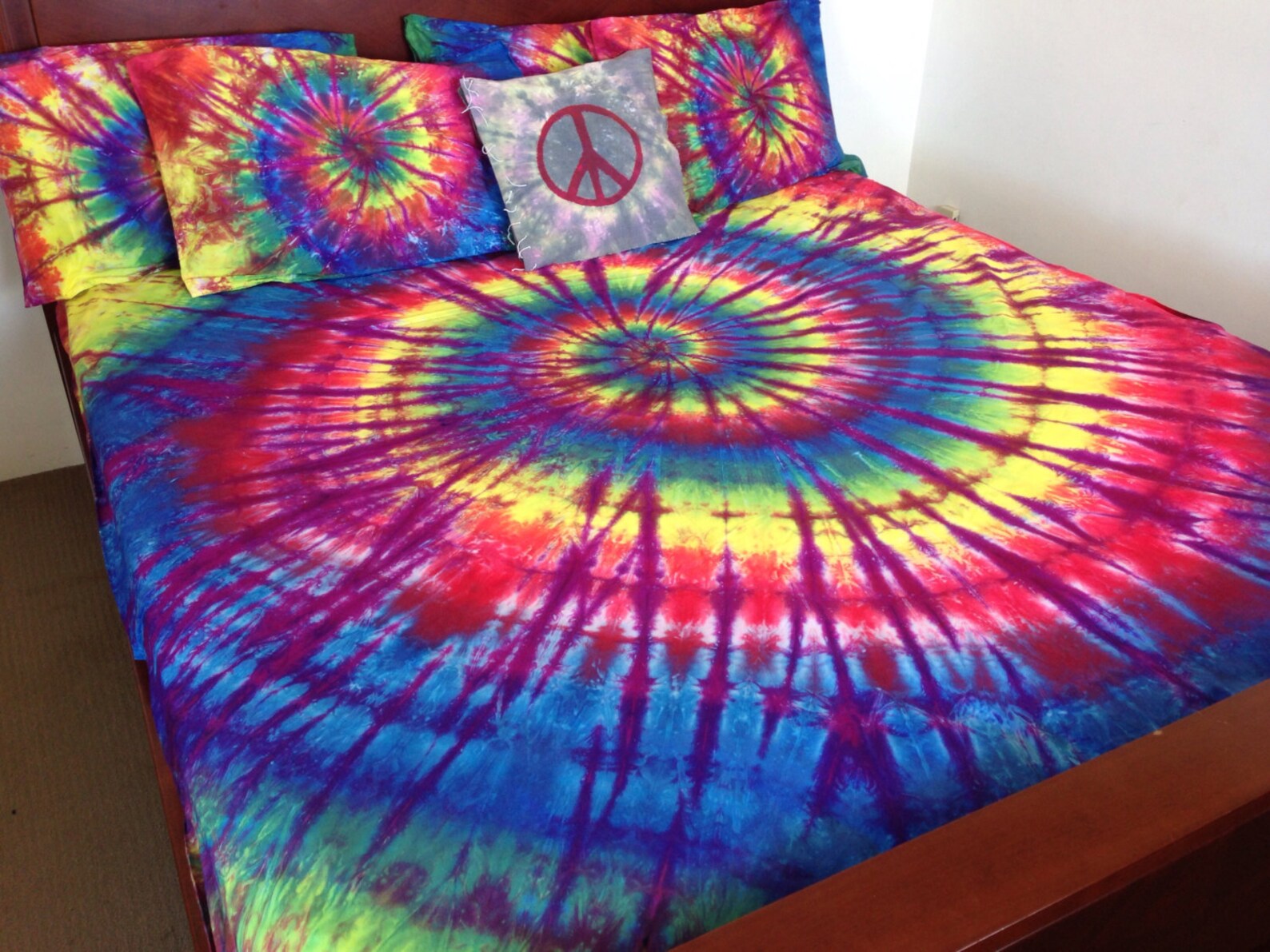 Tie Dye Bedding Doona Cover Set Quilt Cover Set Duvet Cover Etsy Hong