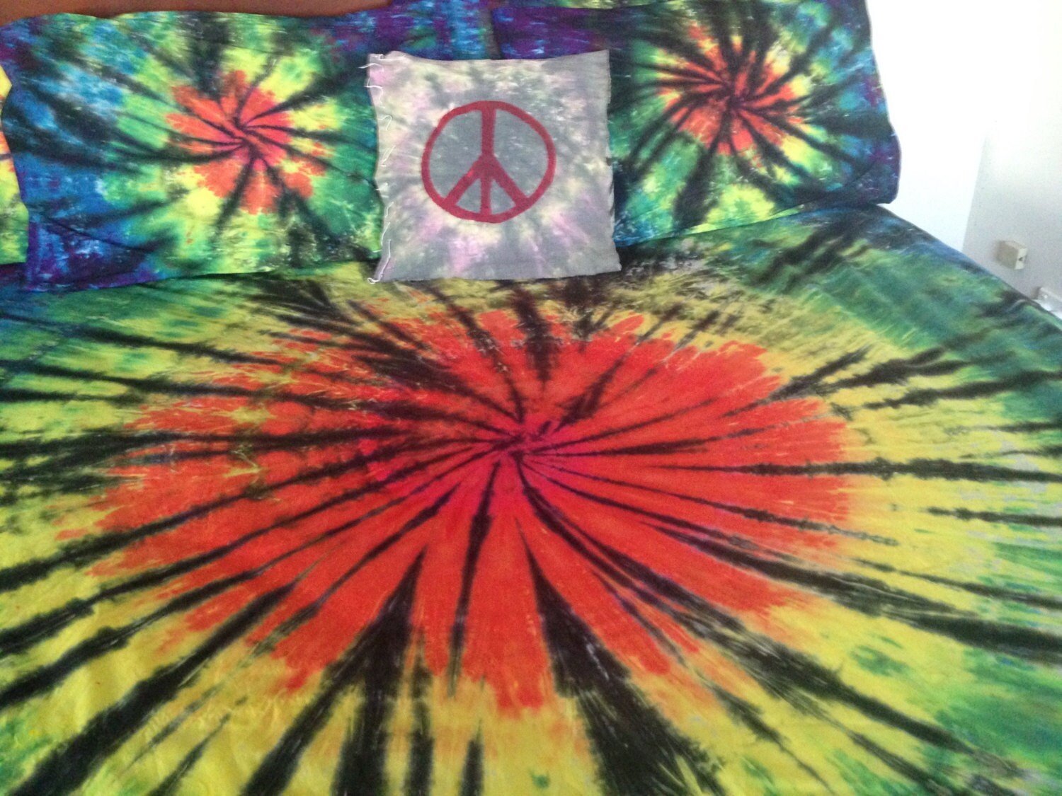 Tie Dye Spiral Tie Dye Swirl Tie dye Bedding Doona Cover