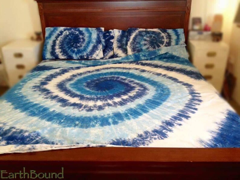 Tie Dye Spiral Tie dye Bedding Duvet Cover Set 500tc Sheet Etsy