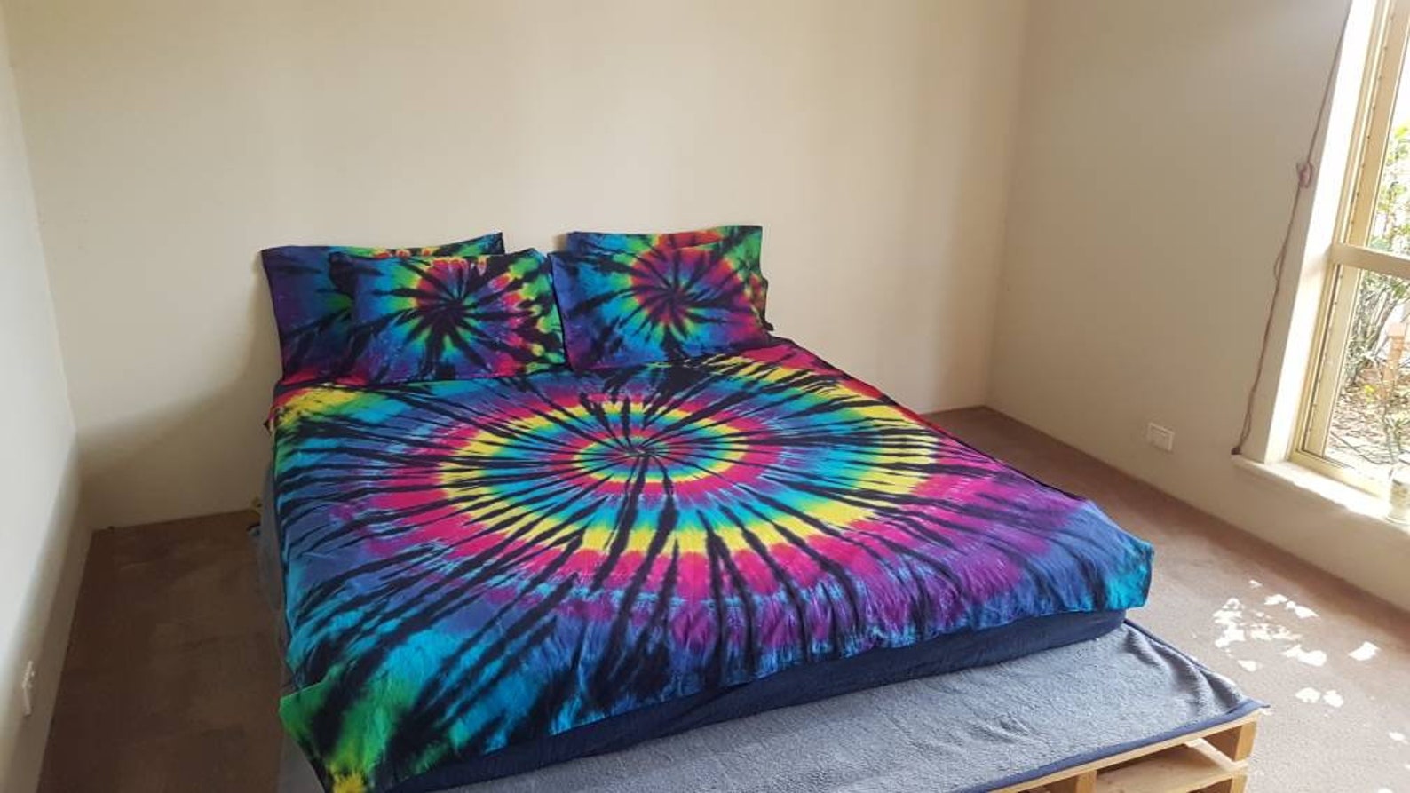 Tie Dye Spiral Tie Dye Quilt Cover Tie Dye Bedding Doona Etsy Australia