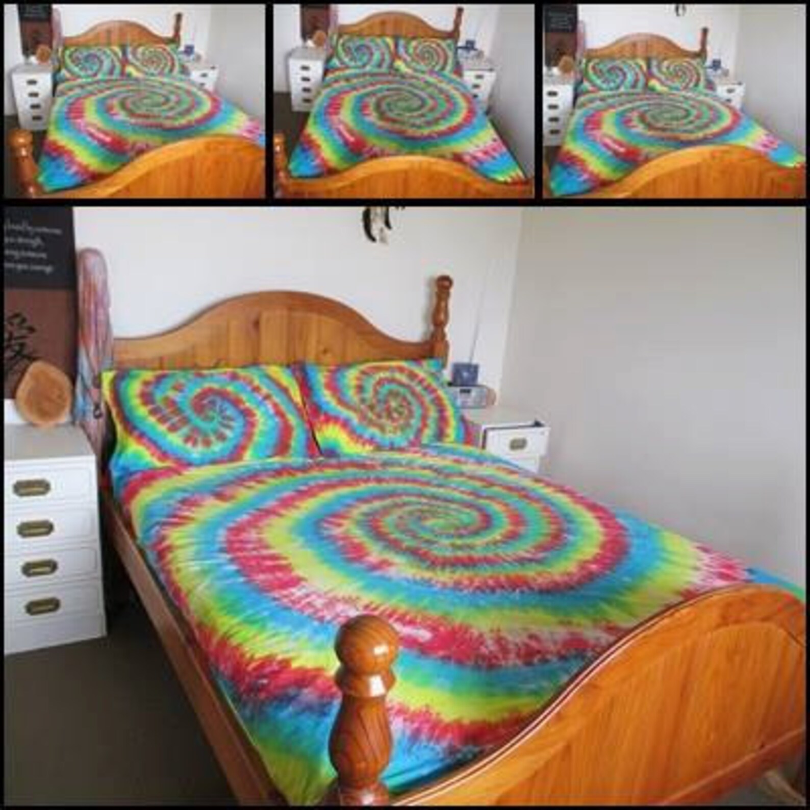 Tie Dye Spiral Tie Dye Swirl Tie Dye Bedding Doona Cover Etsy