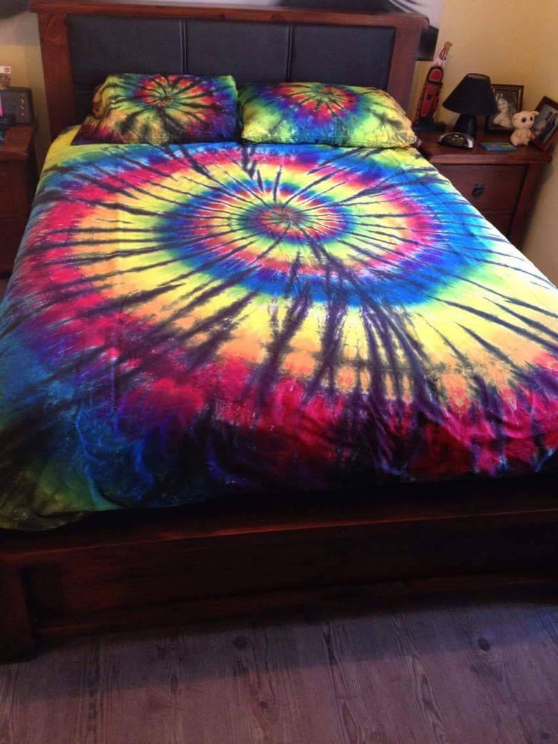 Tie dye Bedding Quilt Cover Doona Cover Set Duvet Etsy