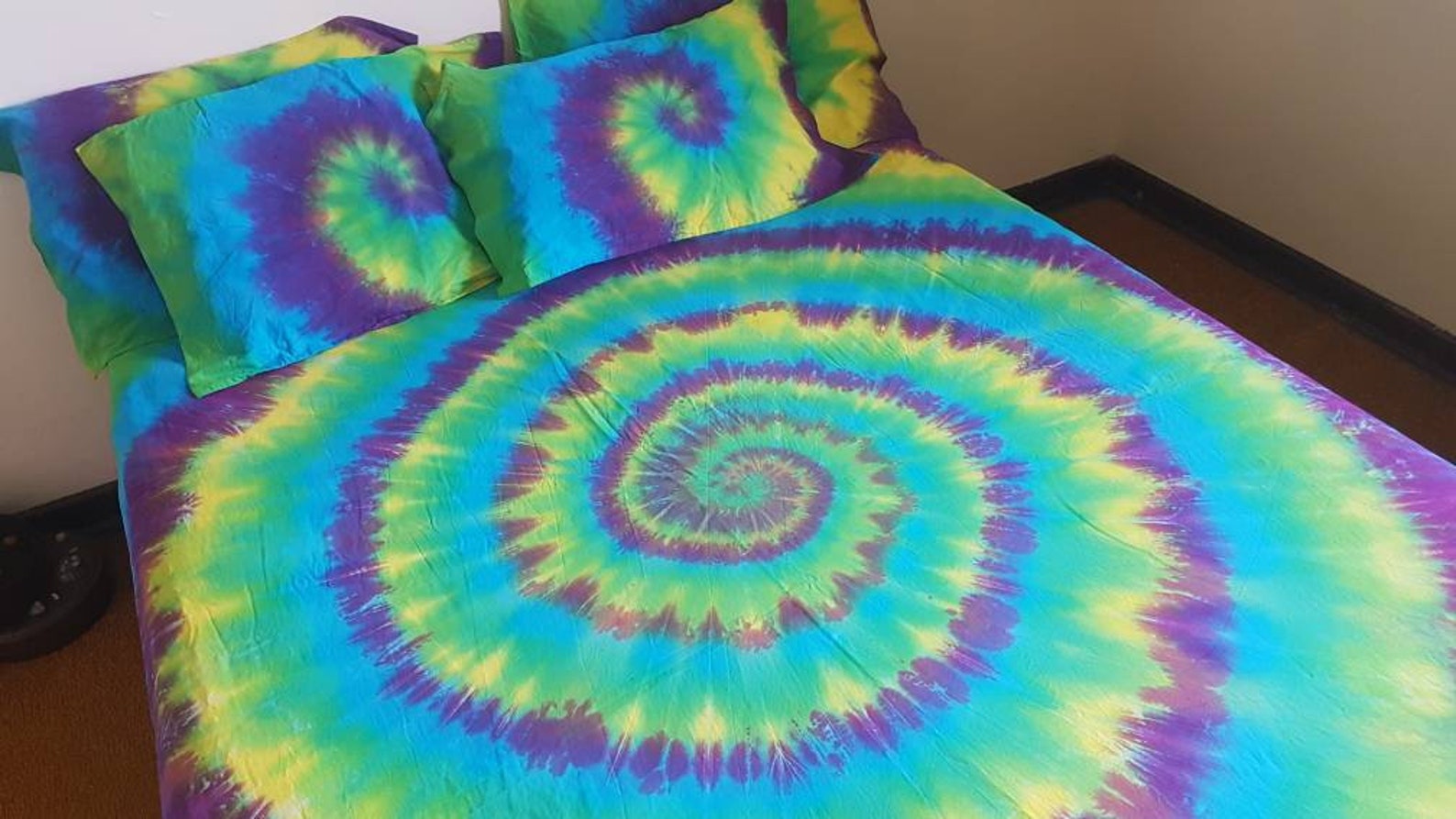 Tie Dye Spiral Tie dye Bedding Quilt Cover Set / Duvet / Etsy
