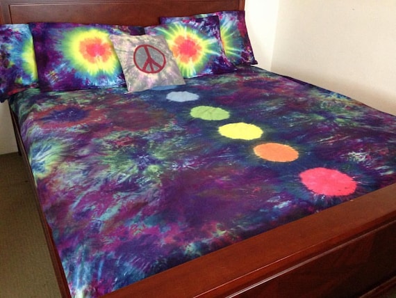 7 Chakras Tie Dye Bedding Quilt Cover Set Doona Cover Etsy