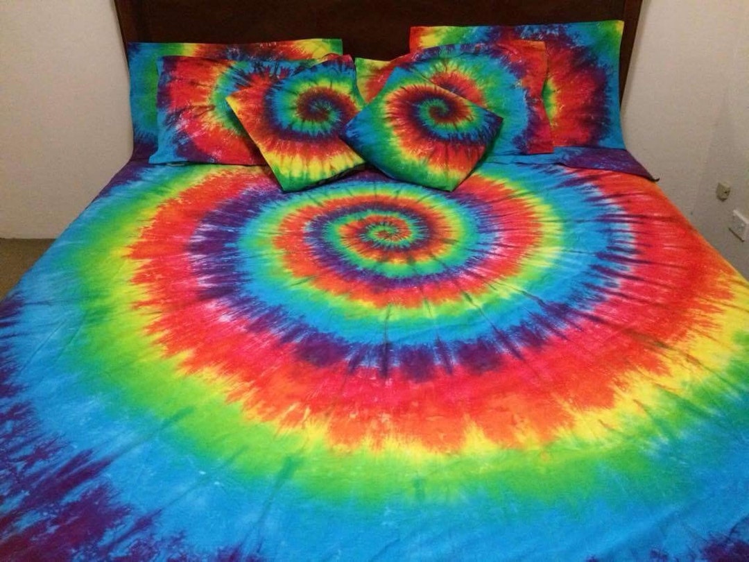 Tie Dye Spiral Tie Dye Bedding Quilt Cover Set Duvet Cover Etsy