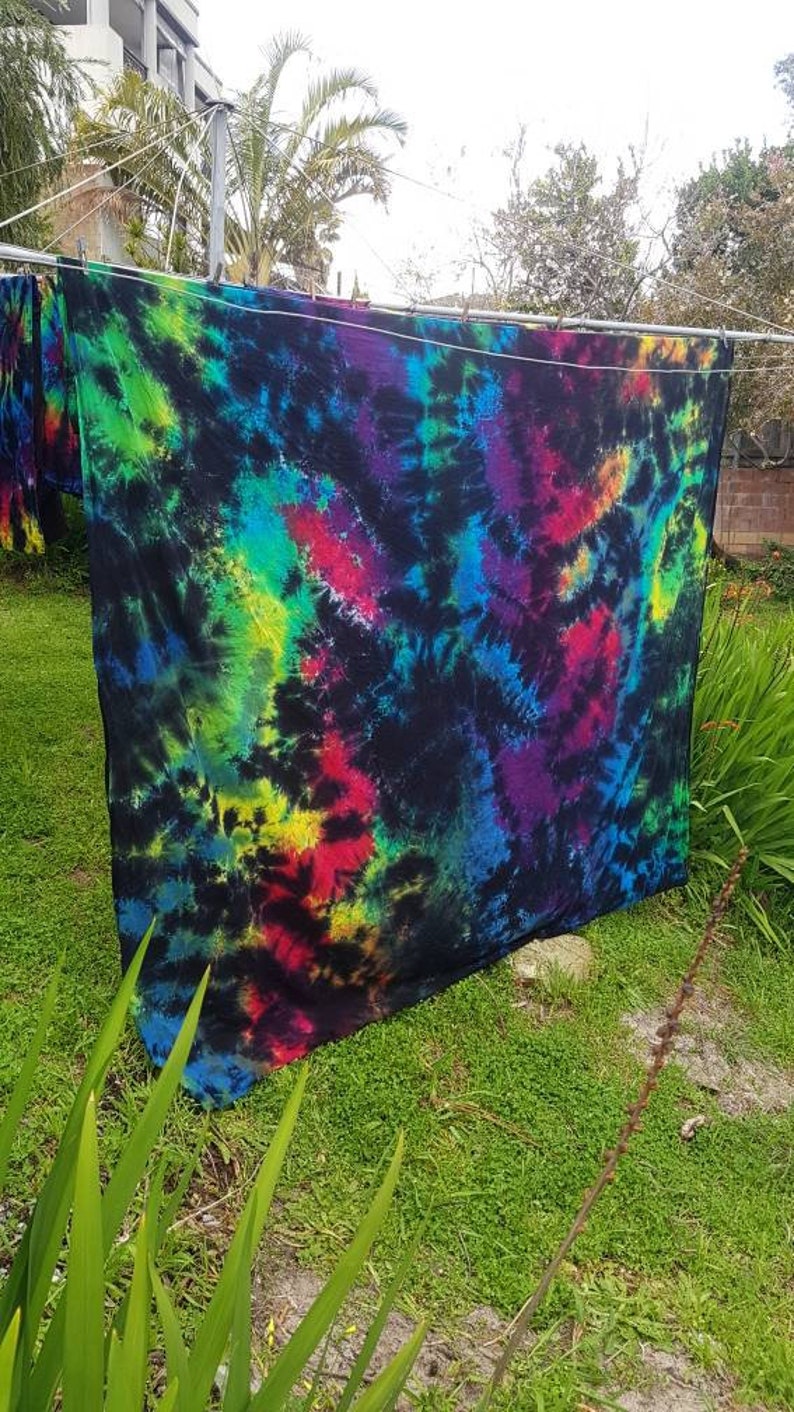 Tie Dye Rainbow Bedding Doona Cover Set Quilt Cover Duvet Etsy