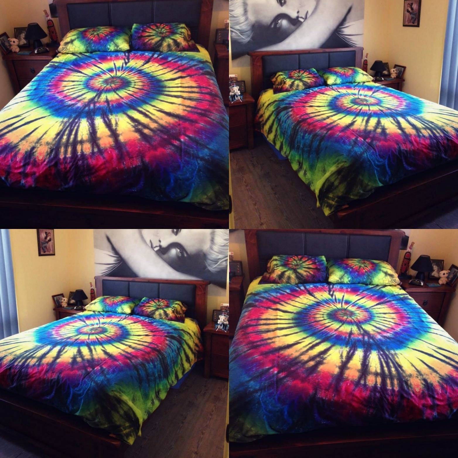 Tie dye Bedding Quilt Cover Doona Cover Set Duvet Etsy