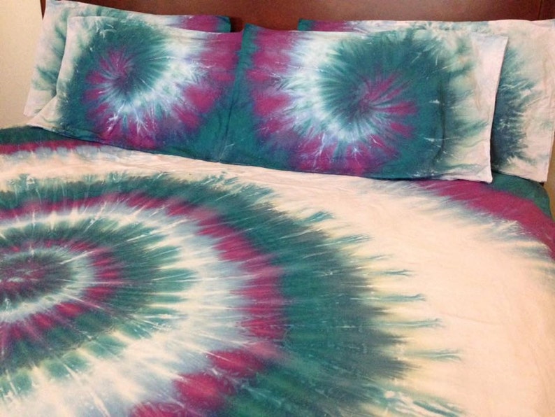 Tie Dye Spiral Tie dye Bedding Quilt Cover Doona Cover Set Etsy