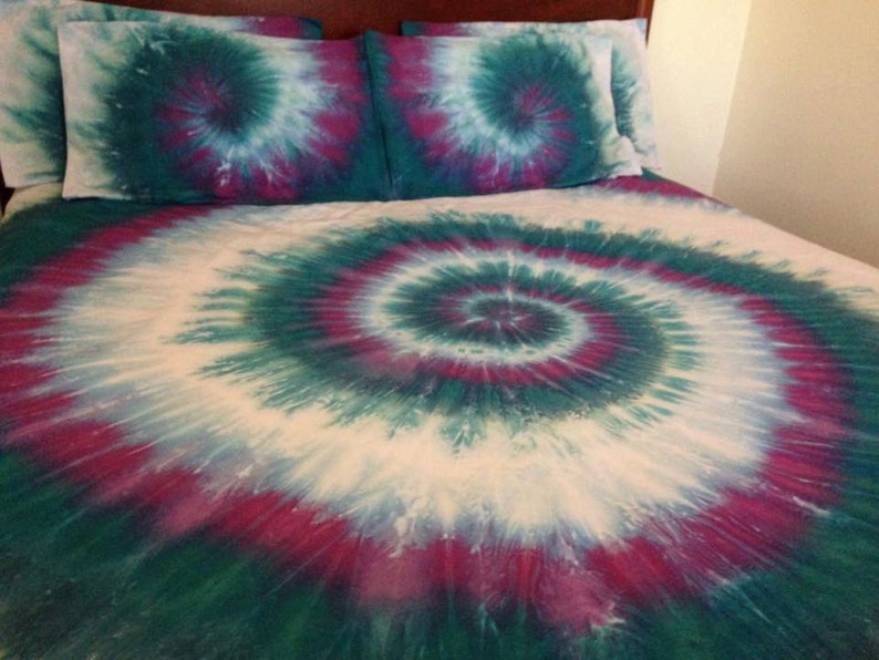 Tie Dye Spiral Tie dye Bedding Quilt Cover Doona Cover Set Etsy