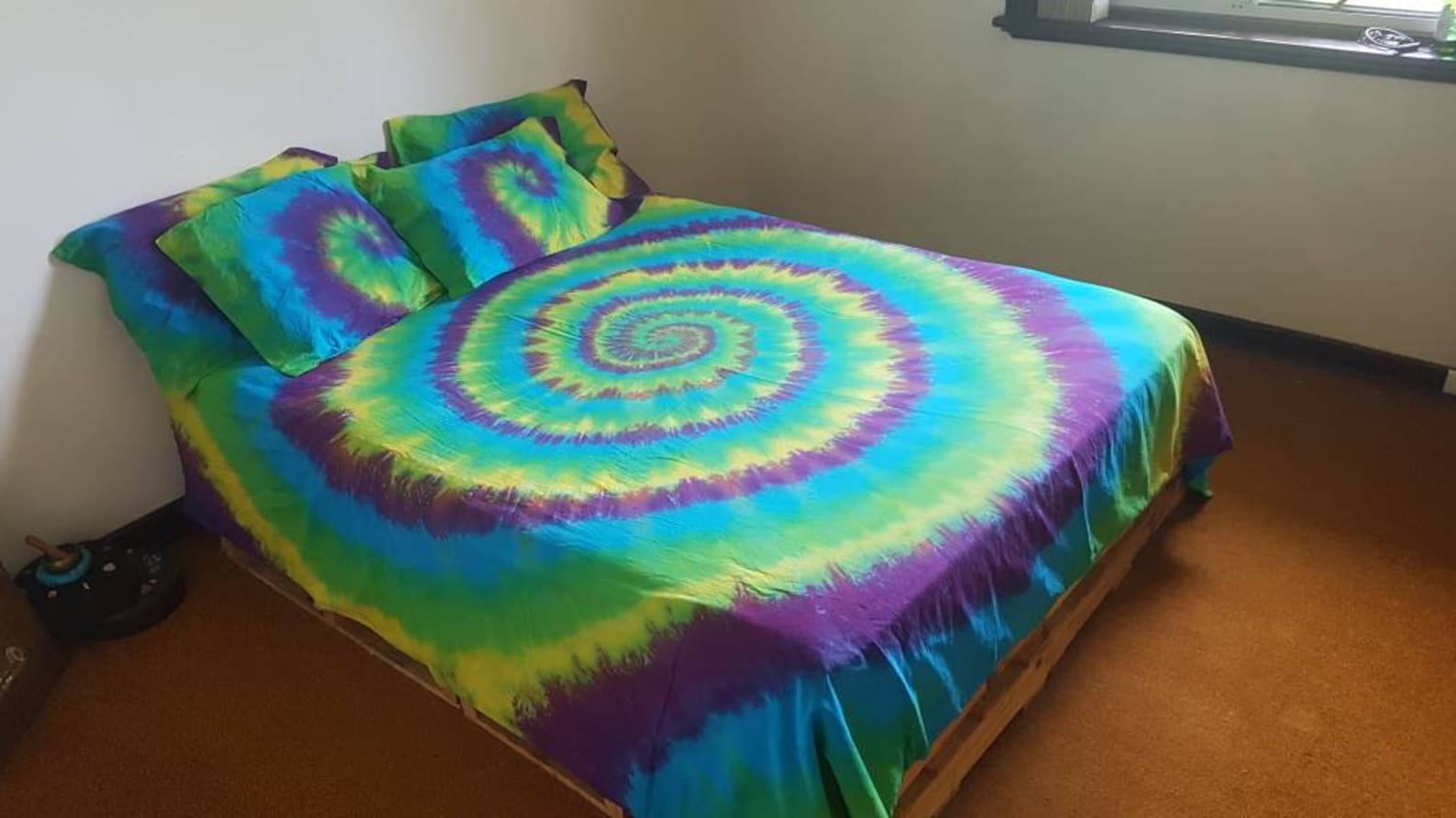 Tie Dye Spiral Tie dye Bedding Quilt Cover Set / Duvet / Etsy