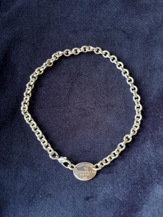Tiffany Please Return to Tiffany Choker Necklace 15”