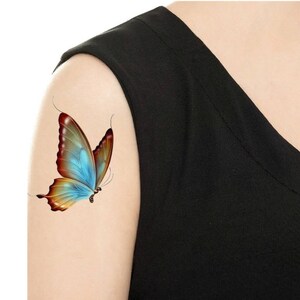 TEMPORARY TATTOO Vintage Butterfly Various Patterns / Tattoo Flash PIC. 3