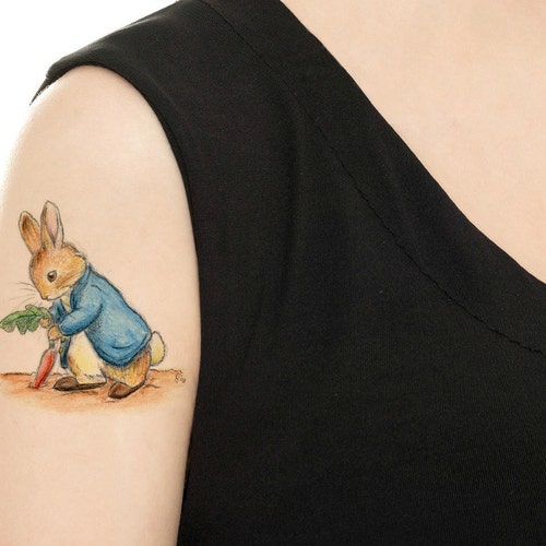 Temporary Tattoo Peter Rabbit Various Patterns / Tattoo Etsy