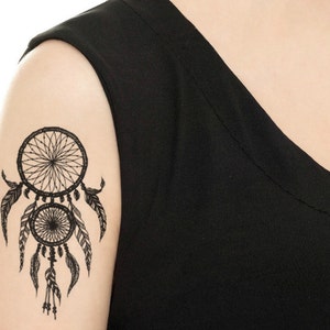 Temporary Tattoo - Dreamcatcher / Tattoo Flash