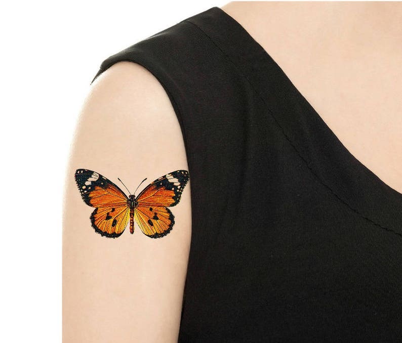 TEMPORARY TATTOO Vintage Butterfly Various Patterns / Tattoo Flash PIC. 2