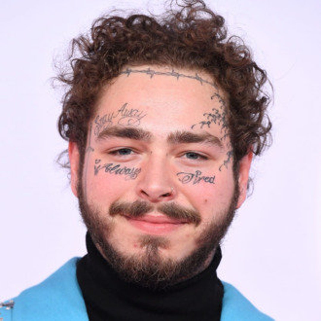 TEMPORARY TATTOO Post Malone Face Tattoo/tekashi69 / 6ix9inetattoos ...