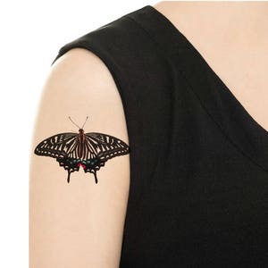 TEMPORARY TATTOO Vintage Butterfly Various Patterns / Tattoo Flash PIC. 4