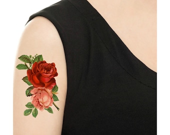 Temporary Tattoo - All about Rose - Various Patterns / Tattoo Flash