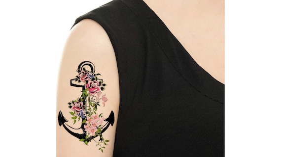 Tatuagem Temporária - Âncora Vintage - Vários Padrões e Tamanhos / Flash de  Tatuagem - Etsy Portugal, image size:570x320