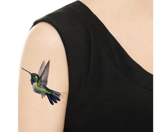 Temporary Tattoo - Hummingbird / Tattoo Flash