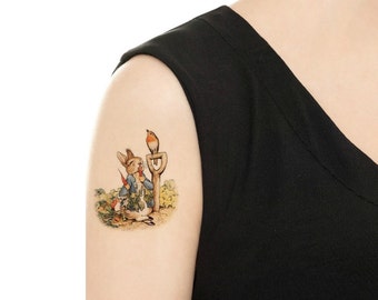 Tatuagem Temporária - PETER RABBITS - Vários padrões / Tattoo Flash