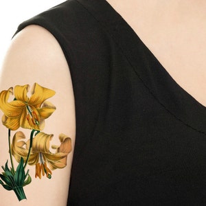 Temporary Tattoo Vintage Flower Various Patterns and Sizes / Tattoo Flash PICTURE 3