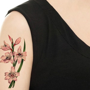 Temporary Tattoo Vintage Flower Various Patterns and Sizes / Tattoo Flash image 5