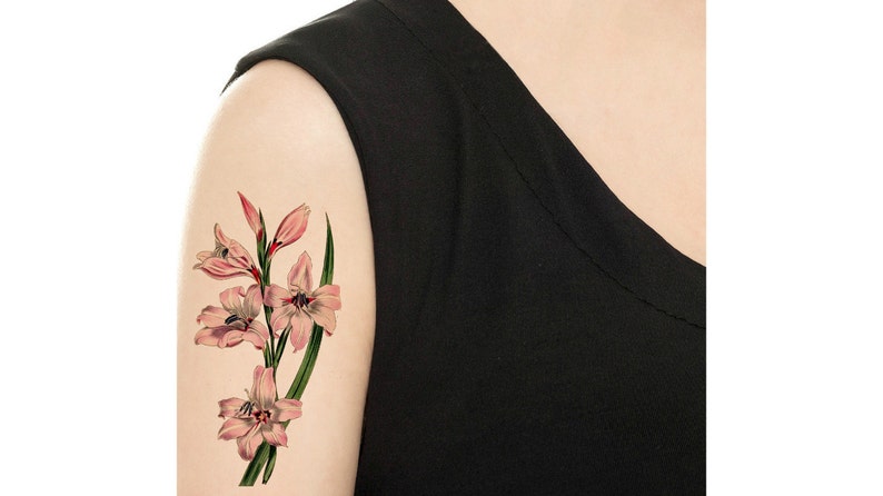 Temporary Tattoo Vintage Flower Various Patterns and Sizes / Tattoo Flash image 5