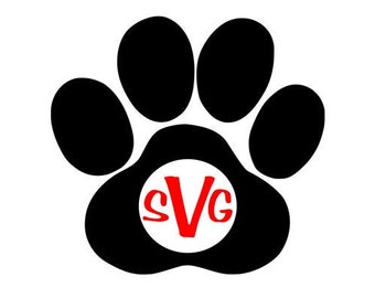 Download Paw Monogram Svg Etsy SVG, PNG, EPS, DXF File