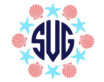 Download Beach Monogram Svg Etsy
