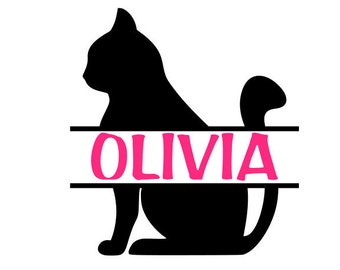 Download Cat Monogram Svg Etsy PSD Mockup Templates