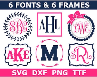 Download Monogram Svg Etsy
