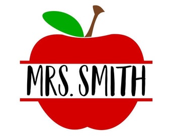 Download Teacher Apple Svg Etsy