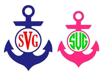 Download Anchor Monogram Svg Etsy