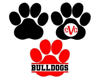 Free Free Paw Print Monogram Svg Free 401 SVG PNG EPS DXF File