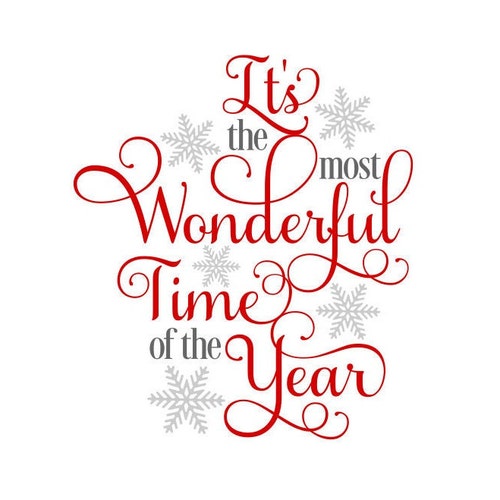 It's the Most Wonderful Time of the Year SVG Christmas - Etsy