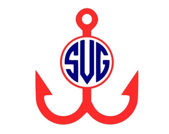 Download Hook Monogram Svg Etsy