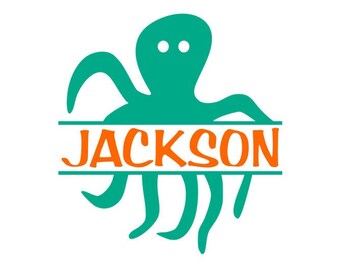 Download Octopus Monogram Svg Etsy