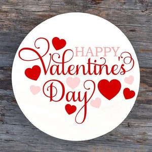 Happy Valentines Day SVG, Valentine's Day SVG, Love SVG, Digital Download, Cut File, Sublimation, Clip Art svg/png/dxf file formats image 3
